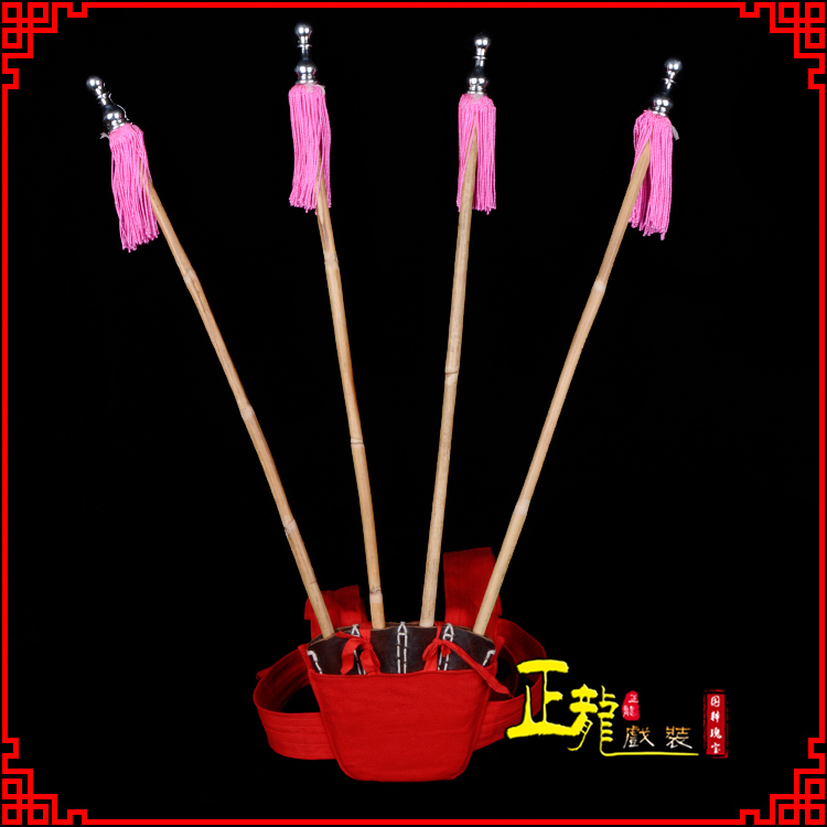 博尔塔拉戏装戏曲用品靠旗男女大靠 靠板 正宗牛皮旗杆旗架