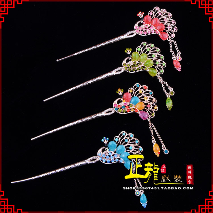 博尔塔拉头饰化妆用品饰品花旦小姐青衣头饰簪子发簪 发簪
