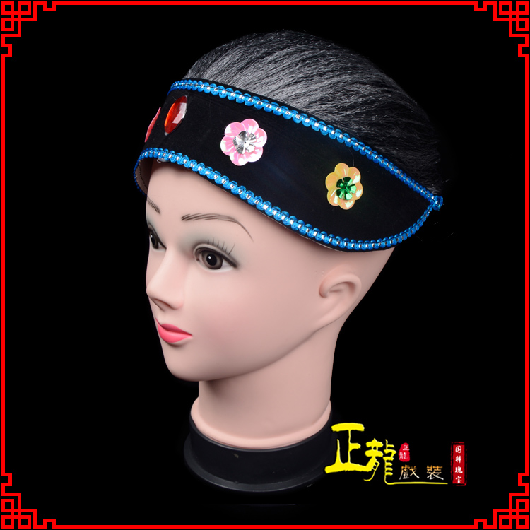 博尔塔拉老旦媒婆穷老太婆假发套 老旦头套