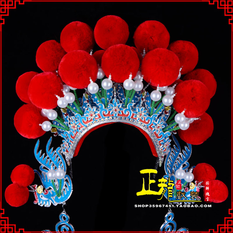 博尔塔拉戏曲盔帽武旦穆桂英花木兰女将 中档七星帽