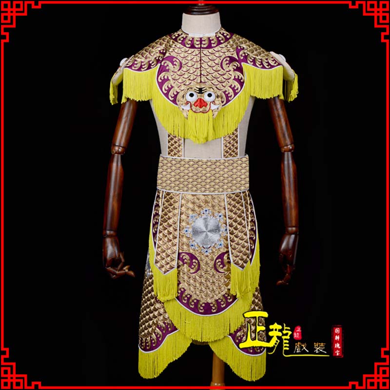 博尔塔拉武将士兵云肩鱼鳞侉子